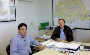 Cantelmo Neto foi recebido em Curitiba pelo diretor de Operações do DER, Gilberto Pereira Loyola