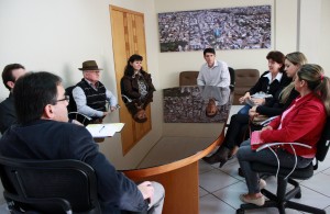 Representantes da capela de Secção Jacaré se reuniram com o prefeito Cantelmo Neto nesta semana