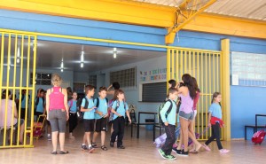 A Escola São Cristóvão esteve movimentada ano primeiro dia do ano letivo